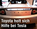 Tesla in Verkaufsraum