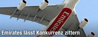 Airbus A380 der Emirates Airline