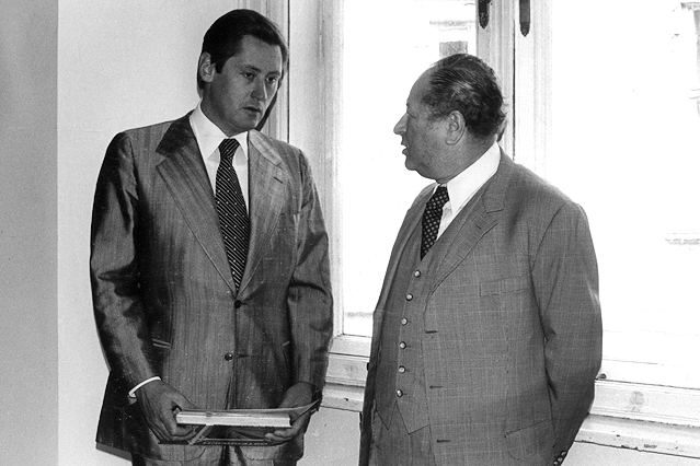 © picturedesk.com/ONB Bildarchiv/ Alfred Cermak Bruno Kreisky mit Hannes Androsch