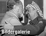 Bruno Kreisky mit Yasser Arafat