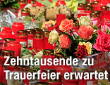 Blumen und Kerzen