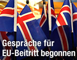 Isländische Nationalfahnen