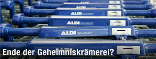 Einkaufswägen von Aldi