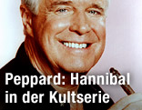 Schauspieler George Peppard als John "Hannibal" Smith