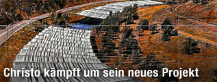 Skizze des neuen Projekts "Over the River"