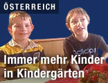 zwei Kindergartenkinder