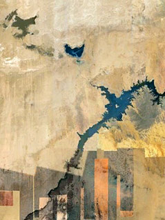 © Google Earth Satellitenaufnahme vom Nasser-See und der gefluteten Toshka-Senke