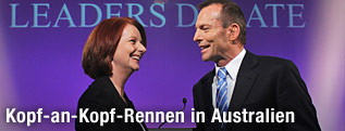 Julia Gillard und Tony Abbott