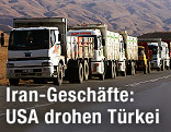 LKW an türkisch/iranischer Grenze