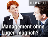 Manager diskutieren