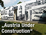 Außenansicht des Österreich Pavillon auf der Architektur-Biennale in Venedig