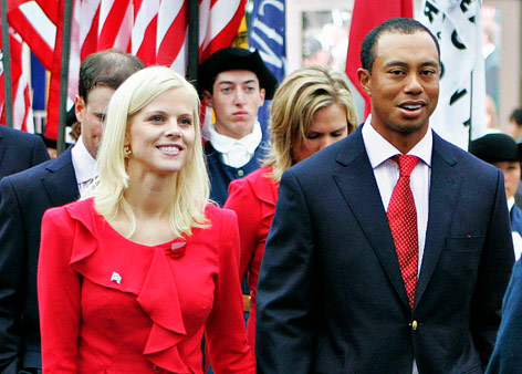 © AP/Marcio Jose Sanchez US-Golfstar Tiger Woods und Elin Nordegren