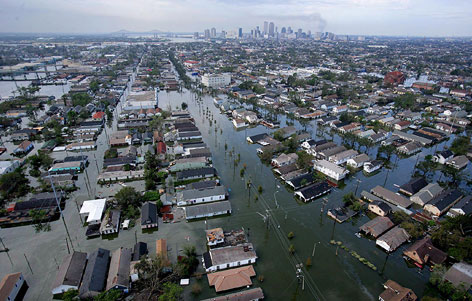 © AP/Eric Gay Überschwemmter Großraum New Orleans