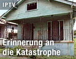 Ein zerstörtes Haus