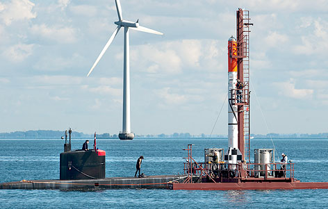 © APA/EPA/Jens Norgaarda Rakete auf Rampe