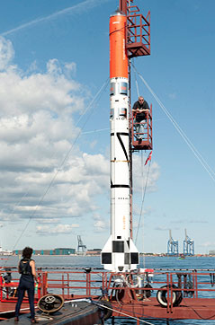 © APA/EPA/Jens Norgaarda Rakete auf Rampe