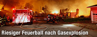 Feuer nach Explosion