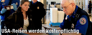 Passkontrolle auf dem Newark Liberty International Airport in New Jersey