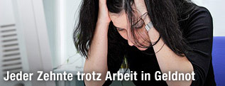 Verzweifelte Frau
