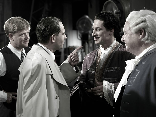 © Thimfilm Veit Harlan (Justus von Dohnanyi), Joseph Goebbels (Moritz Bleibtreu) und Ferdinand Marian (Tobias Moretti)