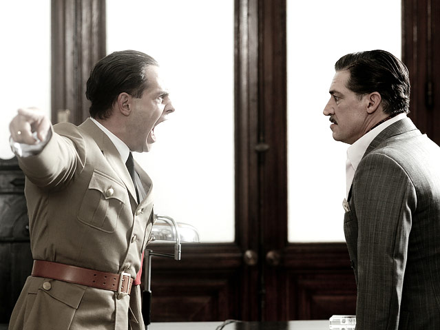 © Thimfilm Joseph Goebbels (Moritz Bleibtreu) und Ferdinand Marian (Tobias Moretti)
