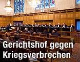 Saal des Internationalen Strafgerichtshofs in Den Haag