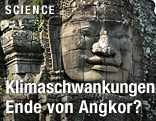 Großer Steinkopf im Tempel Bayon von Angkor Wat