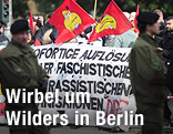 Proteste gegen den Auftritt des niederl&auml;ndischen Rechtspopulisten Geert Wilders in Berlin