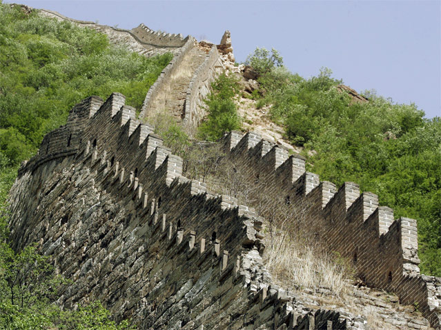 Verfallenes Stück der Chinesische Mauer