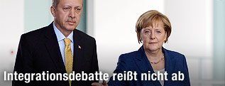 Recep Tayyip Erdogan und Angela Merkel