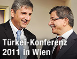 Michael Spindelegger und  Ahmet Davutoglu