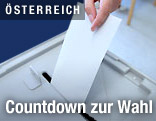 Wahlurne mit Stimmzettel