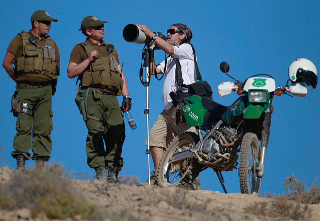 © AP/Dario Lopez-Mills Journalisten bei Mine in Chile