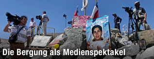 Presse bei Mine in Chile
