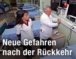 Behandlungsraum für die 33 Kumpel nach der Bergung