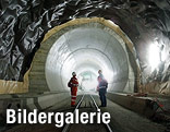 Baustelle im Gotthard-Tunnel