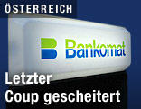 Leuchtendes Bankomatschild