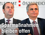 Bundeskanzler Werner Faymann und Vizekanzler Josef Pröll