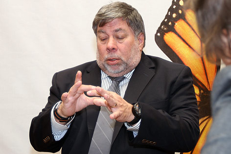 © ORF.at/Wolfgang Rieder Steve Wozniak beim Interview