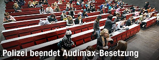 Besetztes Audimax der Hauptuniversität Wien