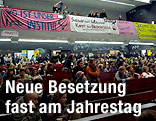 Protestierende im Audimax der Hauptuniversität