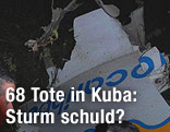 Wrackteile des abgestürzten Flugzeugs