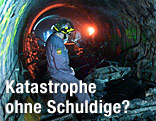 Helfer im Stollen in Kaprun