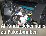 Eine in einer Druckerpatrone versteckte Bombe