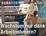 Arbeiter auf einer Baustelle