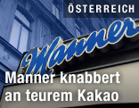 Eingang der Manner-Fabrik in Wien-Ottakring