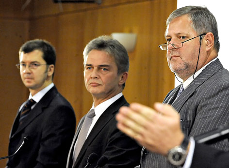 © APA/Herbert Pfarrhofer Thomas Vescei, Herbert Anderl und Peter Gridling