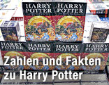 Harry-Potter-Bücher auf einem Regal