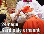 Papst Benedict XVI. bei Kardinalsernennung