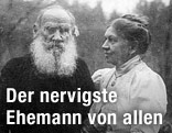 Schriftsteller Leo Tolstoi und Ehefrau Sofja Andrejewna Behrs